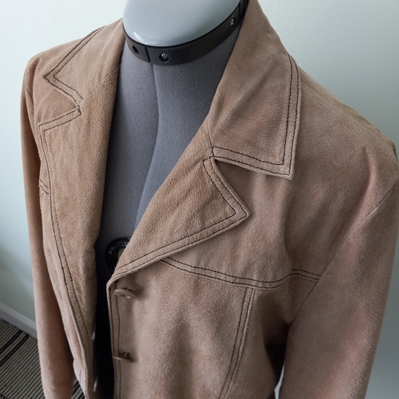 Brown Suede Jacket - Picture 9 of 12